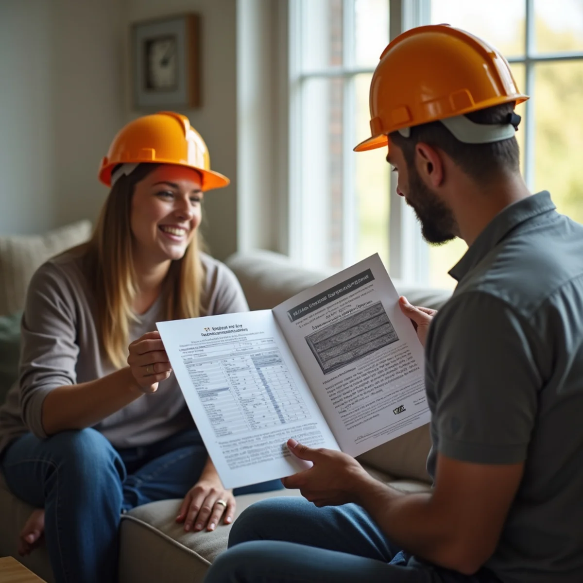 Central Arkansas homeowner reading roofing maintenance and storm preparation guide