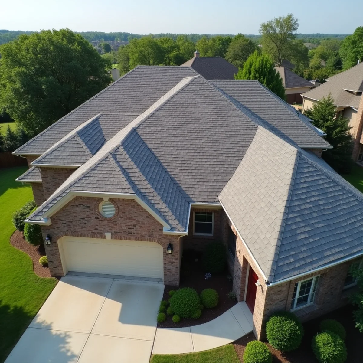 Completed residential shingle roofing installation by Ernest Roofing in Hot Spring County, Arkansas