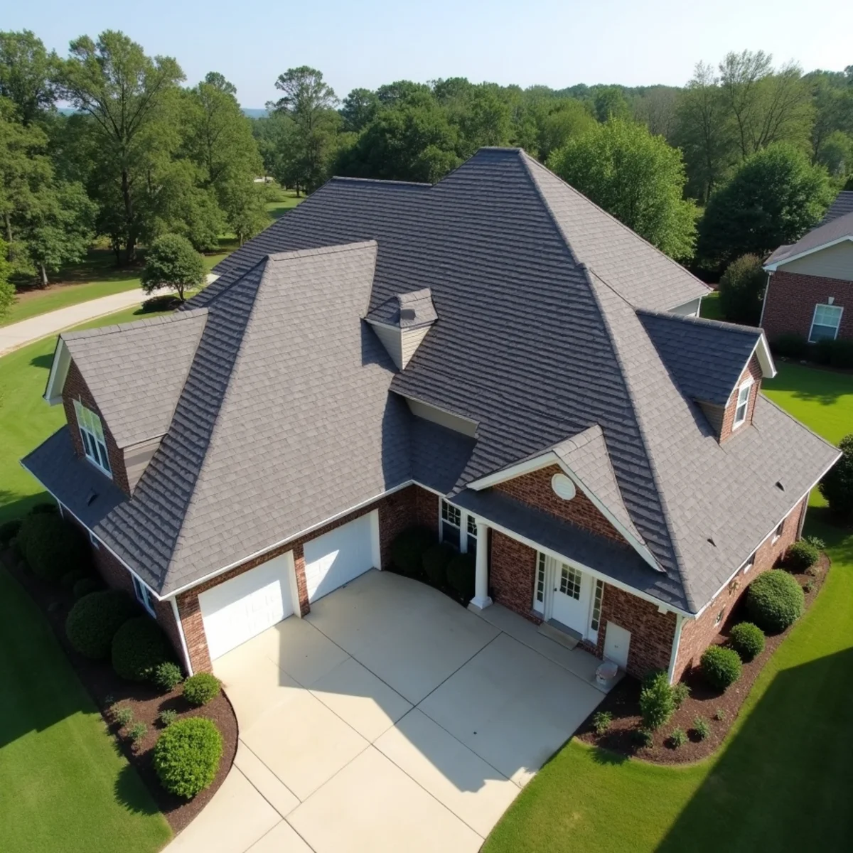Completed residential shingle roofing installation by Ernest Roofing in White Hall, Arkansas